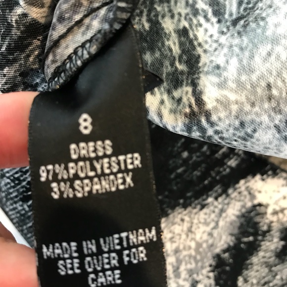 AB Studio size 8 gray, black & white sheath dress - Picture 5 of 6